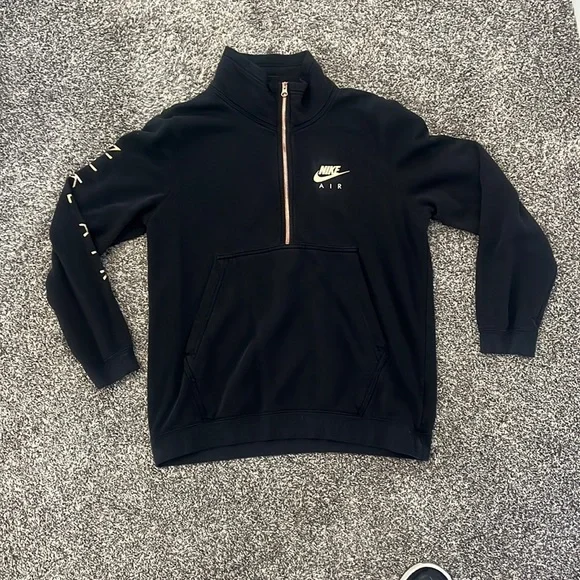 Nike Sweaters Nike Air Rose Gold And Black Sweater Poshmark